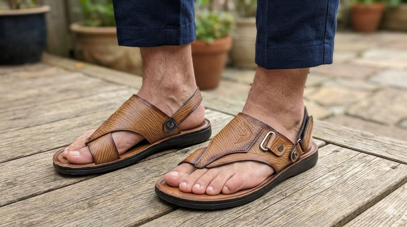 China Pu Leather Sandal Shoe