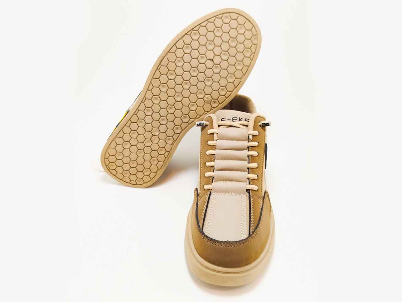 Beige–Brown Casual Sneaker