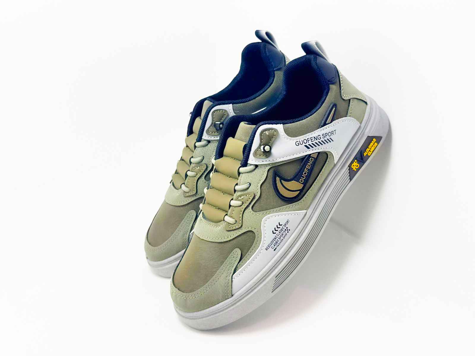 New GUOFENG SPORT Olive–White Sneaker