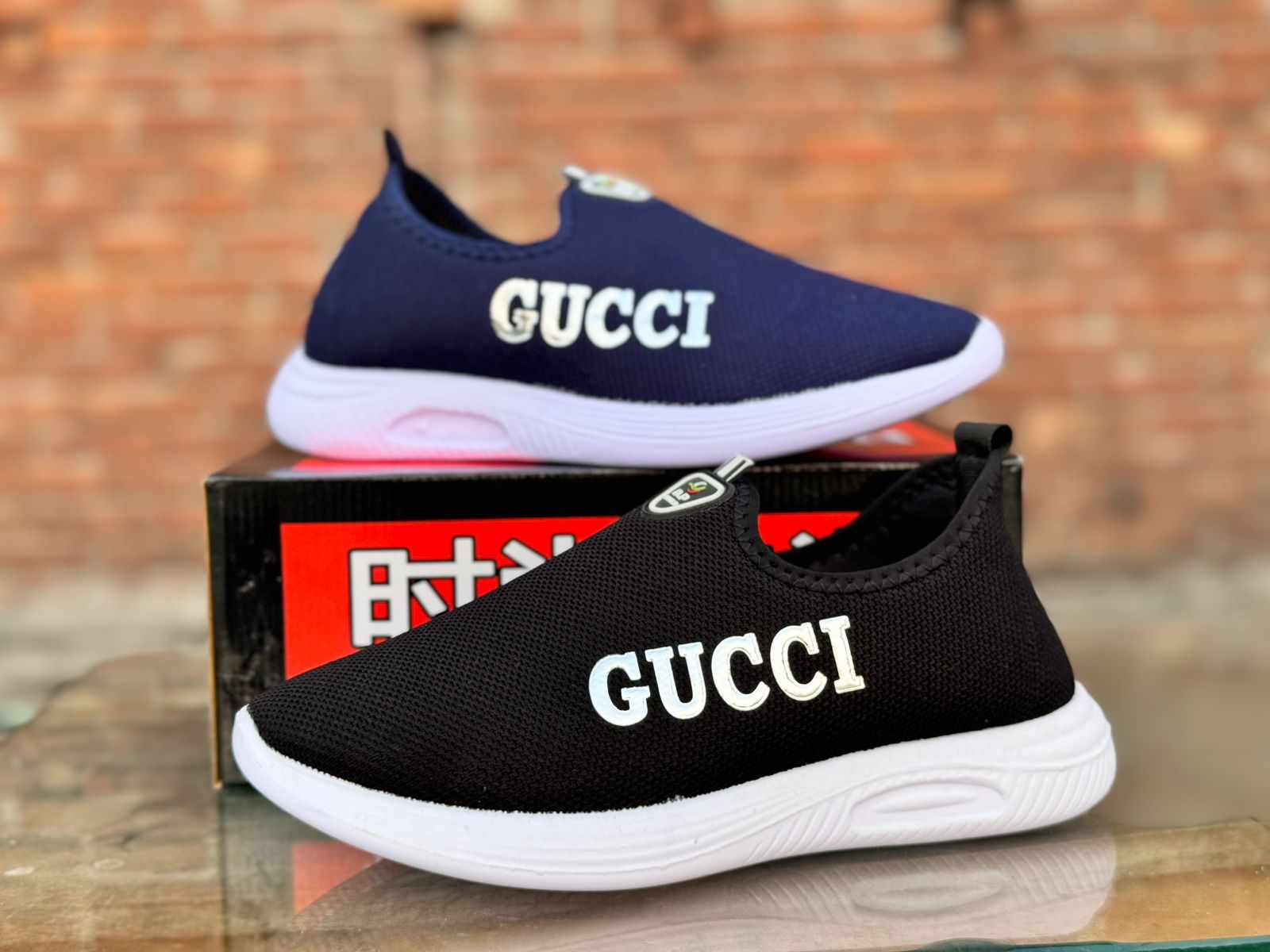 G349 Gents Premium Knit Slip-On Shoe