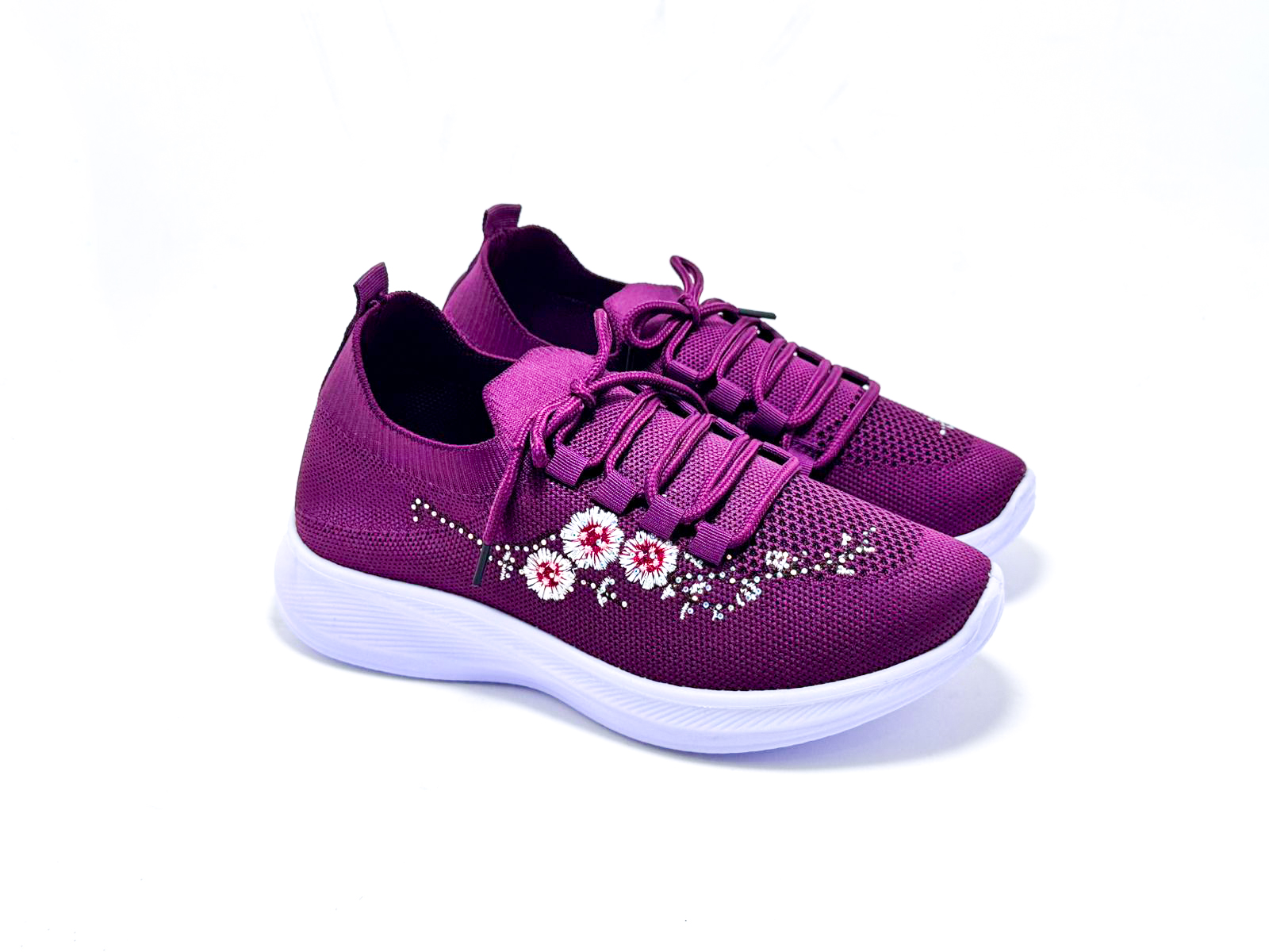 L175 Ladies Flower Design Soft Sneakers – China Imported